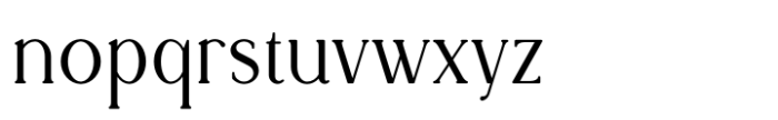 Rowan Narrow 6 Font LOWERCASE