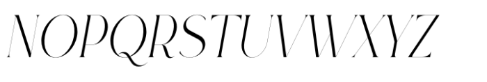 Rowan Narrower 1 Italic Font UPPERCASE