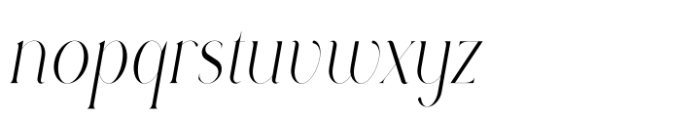 Rowan Narrower 1 Italic Font LOWERCASE