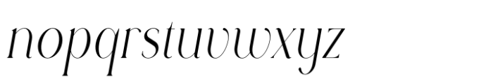 Rowan Narrower 2 Italic Font LOWERCASE