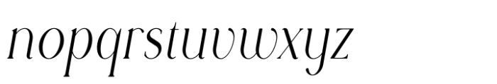 Rowan Narrower 3 Italic Font LOWERCASE