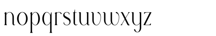 Rowan Narrower 3 Styled Font LOWERCASE