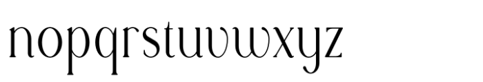 Rowan Narrower 4 Styled Font LOWERCASE