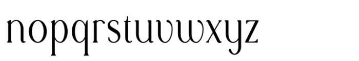 Rowan Narrower 5 Styled Font LOWERCASE