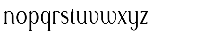 Rowan Narrower 6 Styled Font LOWERCASE