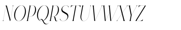 Rowan Narrowest 1 Italic Font UPPERCASE