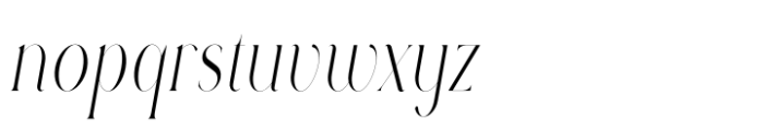 Rowan Narrowest 1 Italic Font LOWERCASE