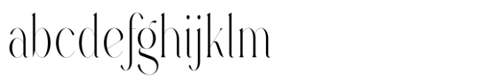 Rowan Narrowest 1 Styled Font LOWERCASE