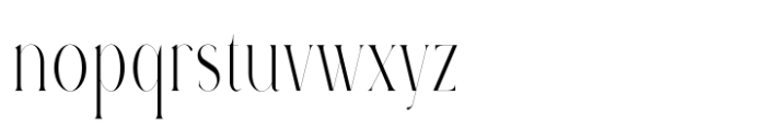 Rowan Narrowest 1 Font LOWERCASE