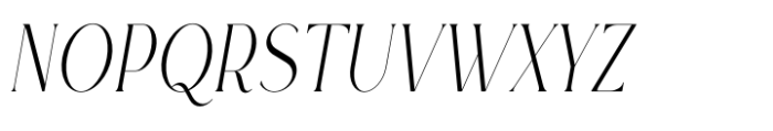 Rowan Narrowest 2 Italic Font UPPERCASE