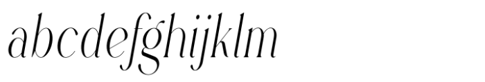 Rowan Narrowest 2 Italic Font LOWERCASE