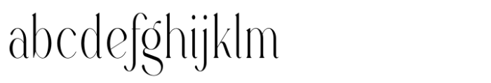 Rowan Narrowest 2 Styled Font LOWERCASE