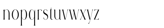 Rowan Narrowest 2 Font LOWERCASE