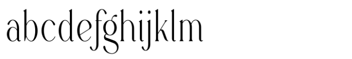 Rowan Narrowest 3 Styled Font LOWERCASE