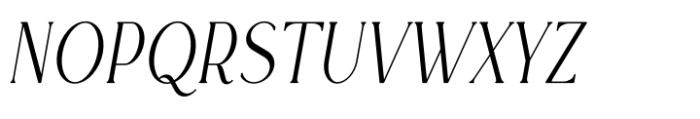 Rowan Narrowest 4 Italic Font UPPERCASE