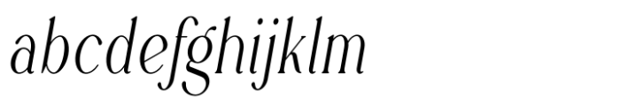 Rowan Narrowest 4 Italic Font LOWERCASE