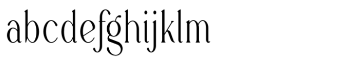 Rowan Narrowest 4 Styled Font LOWERCASE