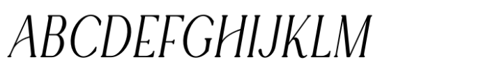 Rowan Narrowest 5 Italic Font UPPERCASE