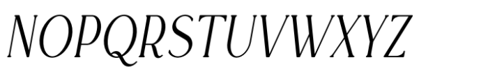 Rowan Narrowest 5 Italic Font UPPERCASE