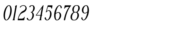 Rowan Narrowest 6 Italic Font OTHER CHARS