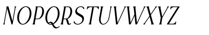 Rowan Narrowest 6 Italic Font UPPERCASE