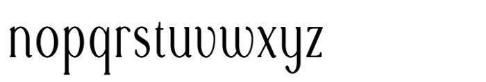 Rowan Narrowest 6 Styled Font LOWERCASE