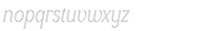 Rowan Outline 2 Font LOWERCASE