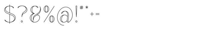 Rowan Outline 3 Font OTHER CHARS