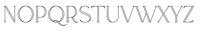 Rowan Outline 3 Font UPPERCASE