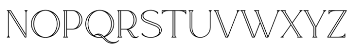 Rowan Outline 4 Font UPPERCASE