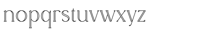 Rowan Outline 4 Font LOWERCASE