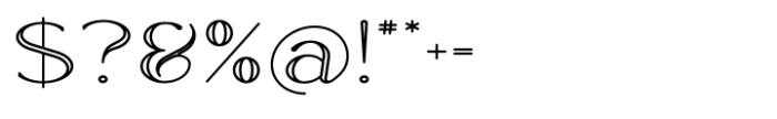 Rowan Outline 6 Font OTHER CHARS