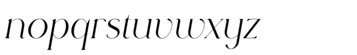 Rowan Regular 2 Italic Font LOWERCASE