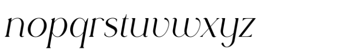 Rowan Regular 3 Italic Font LOWERCASE