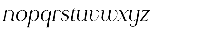Rowan Regular 4 Italic Font LOWERCASE