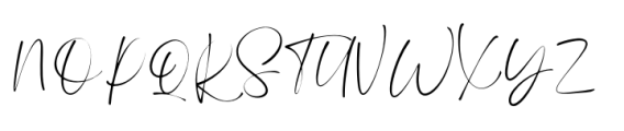 Rowan Script Font UPPERCASE
