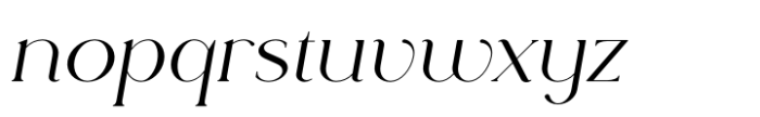 Rowan Wide 3 Italic Font LOWERCASE