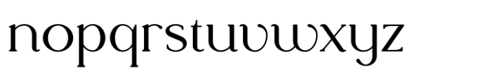 Rowan Wide 6 Styled Font LOWERCASE