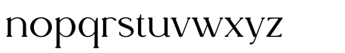 Rowan Wide 6 Font LOWERCASE