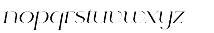 Rowan Wider 1 Italic Font LOWERCASE