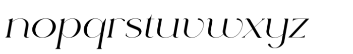 Rowan Wider 2 Italic Font LOWERCASE