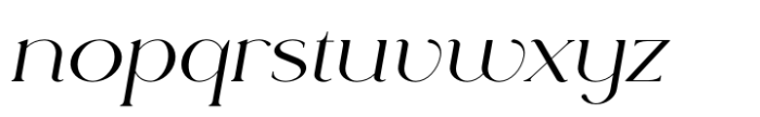 Rowan Wider 3 Italic Font LOWERCASE