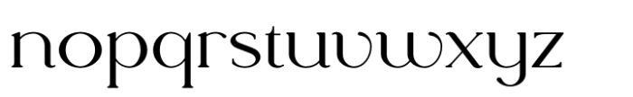 Rowan Wider 5 Styled Font LOWERCASE