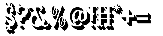 Rowina Extrude Font OTHER CHARS