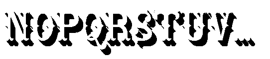 Rowina Extrude Font LOWERCASE