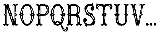 Rowina Inline Font UPPERCASE