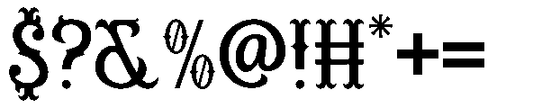 Rowina Regular Font OTHER CHARS