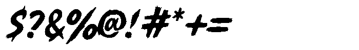 Rowler Wild Font OTHER CHARS