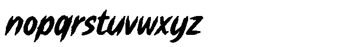 Rowler Wild Font LOWERCASE