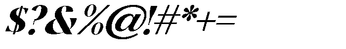 Roxaine Serif Italic Font OTHER CHARS